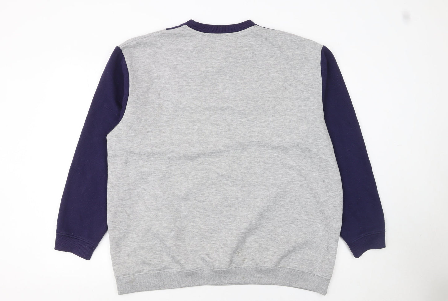 Daisy Street Curve Womens Grey Blue Athletic Academy Sweatshirt UK 18