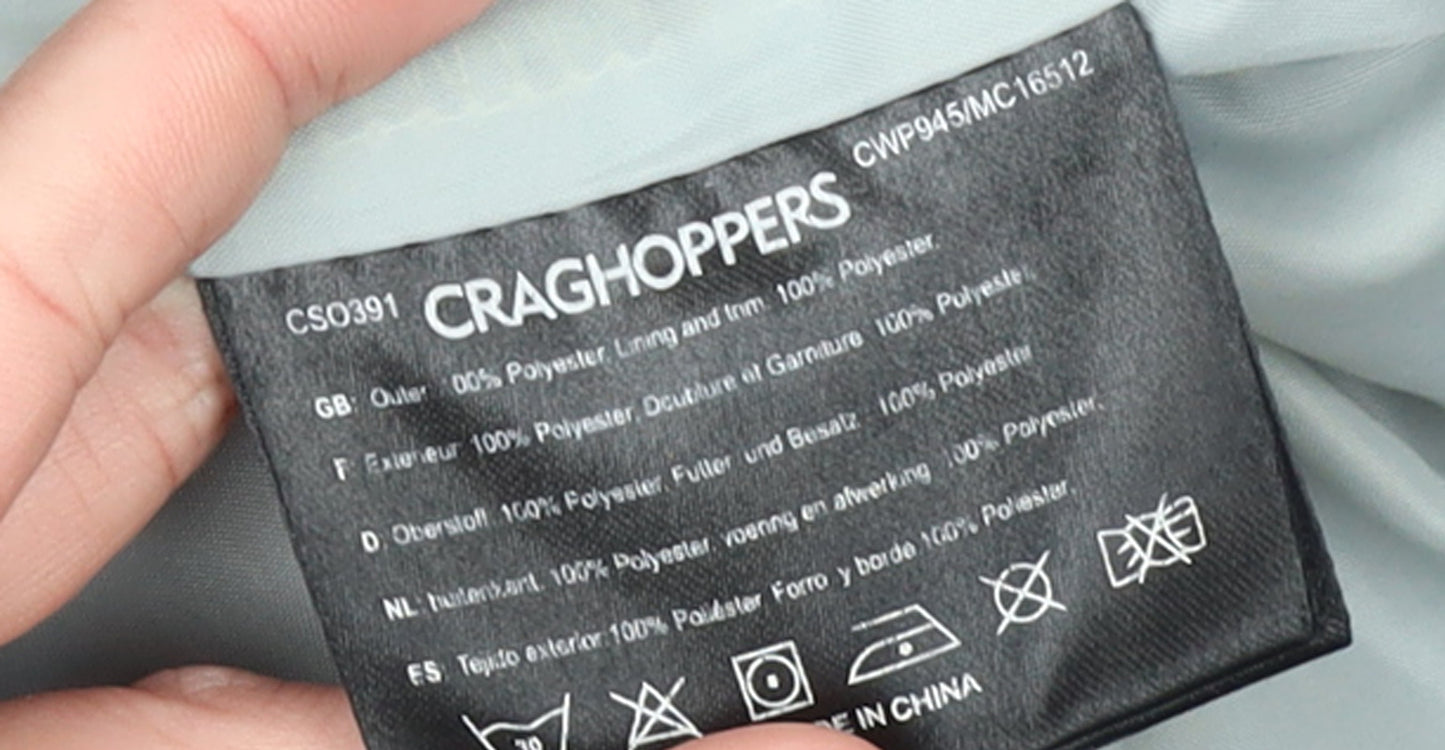 Craghoppers Women’s Purple Waterproof Hooded Rain Coat Jacket UK 12