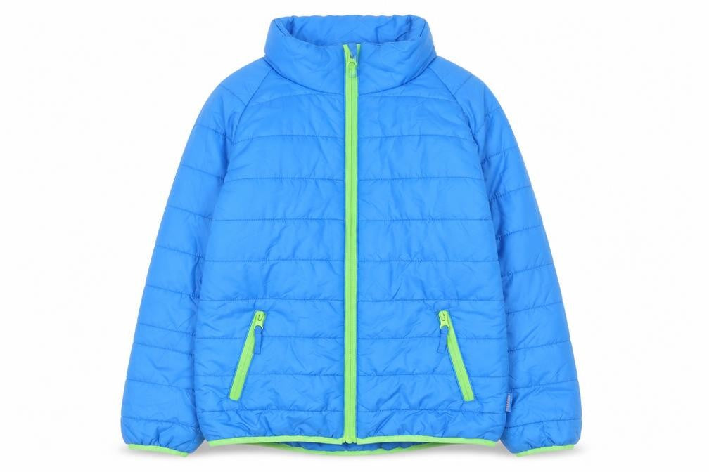 Playshoes Boys Blue Puffer Jacket Size 12 Years Full Zip Winter Coat
