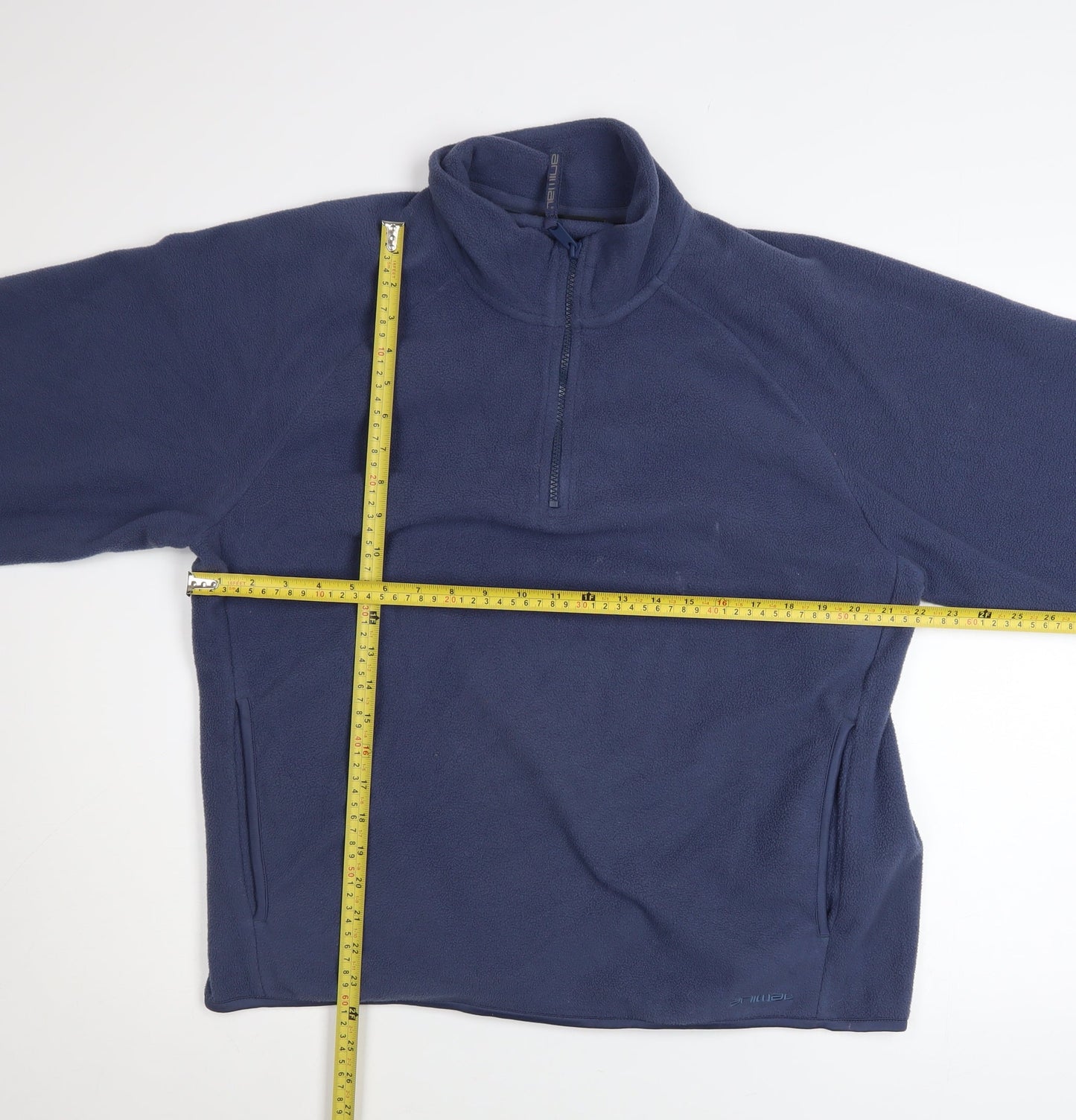 Animal Womens Blue Half Zip Fleece Sweatshirt UK 16 Pullover