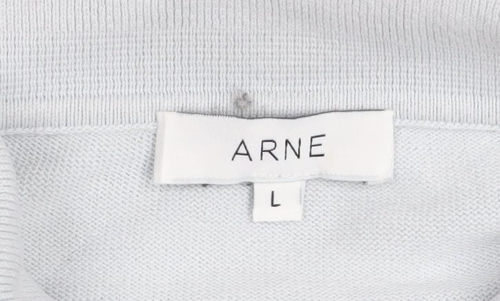 ARNE Men’s Multicoloured Striped Cotton Polo Shirt Size L