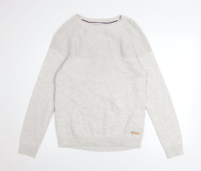 Additional front view of ESPRIT Men’s Beige Cotton Crew Neck jumper, size S