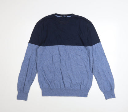 Additional front view of Crew Clothing Blue Cotton jumper, size S
