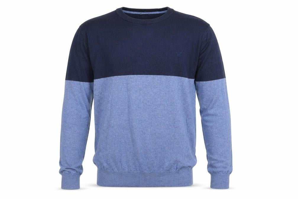 Crew Clothing Men’s Blue Cotton Pullover Jumper Size S