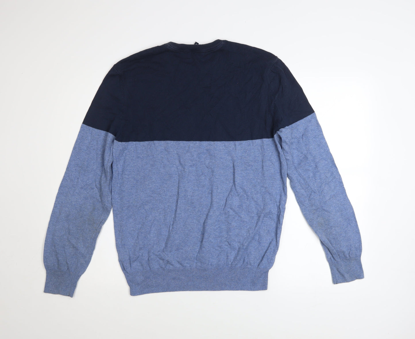 Crew Clothing Men’s Blue Cotton Pullover Jumper Size S