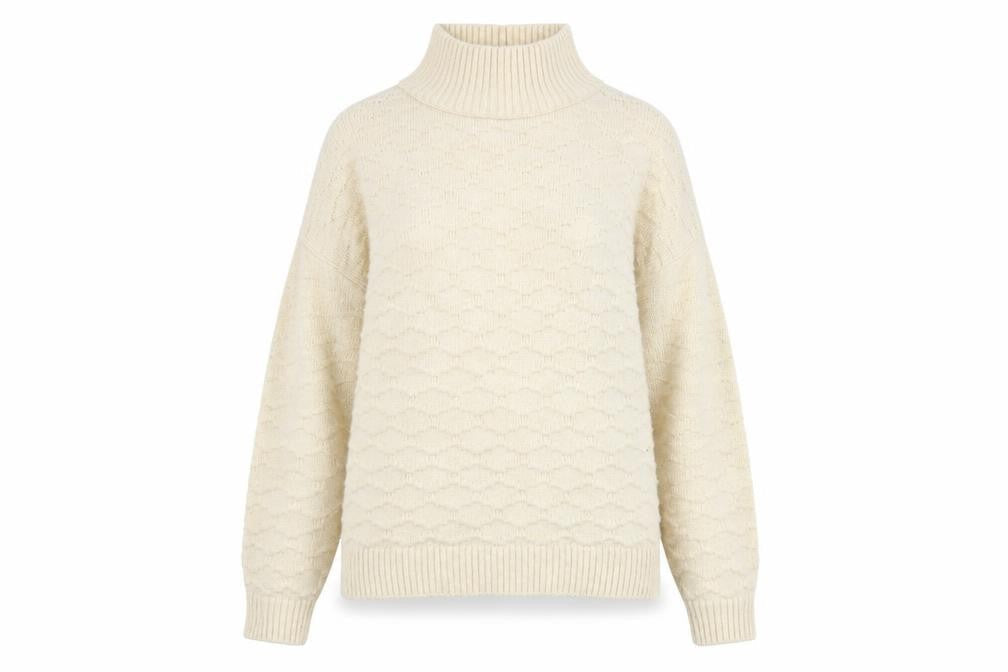 Next Women’s Ivory Mock Neck Knit Jumper Size S