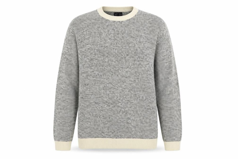 Next Men's Grey XL Crew Neck Wool Blend Pullover Jumper