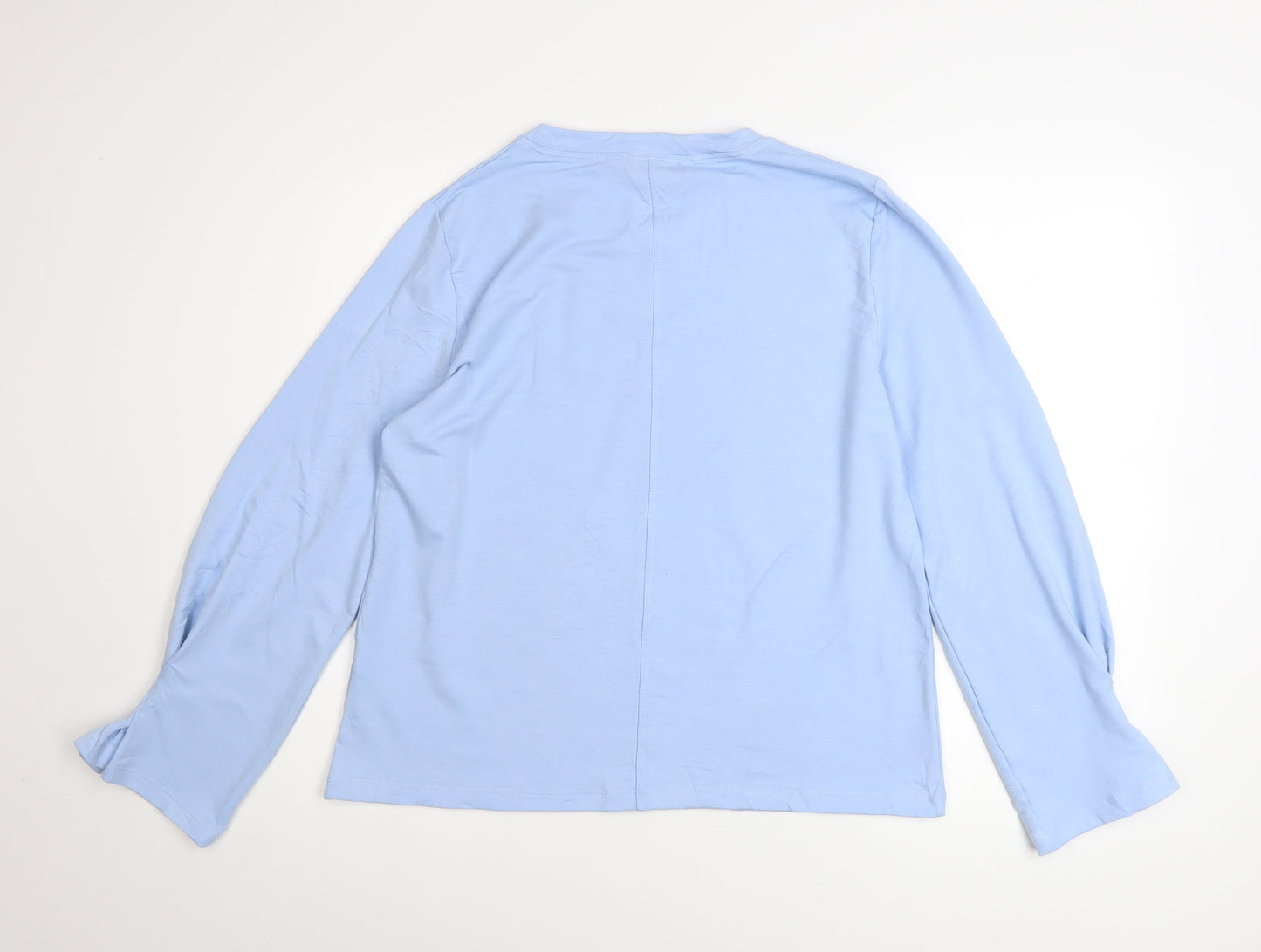 Great Plains Women Blue Pullover Sweatshirt Size 14 L Long Sleeve