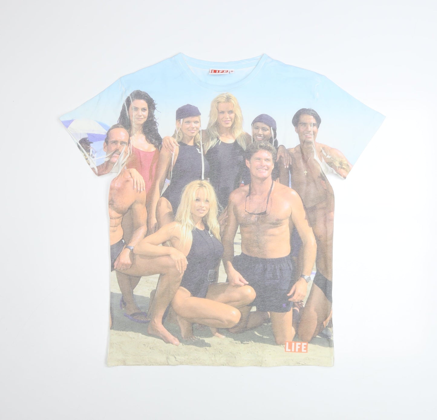 LIFE Men's Multicoloured Baywatch Graphic Crew Neck T-Shirt Size M