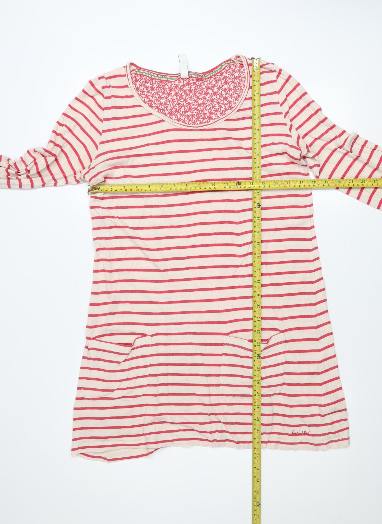 Weird Fish Women’s Multicoloured Size 12 Striped T-Shirt Dress
