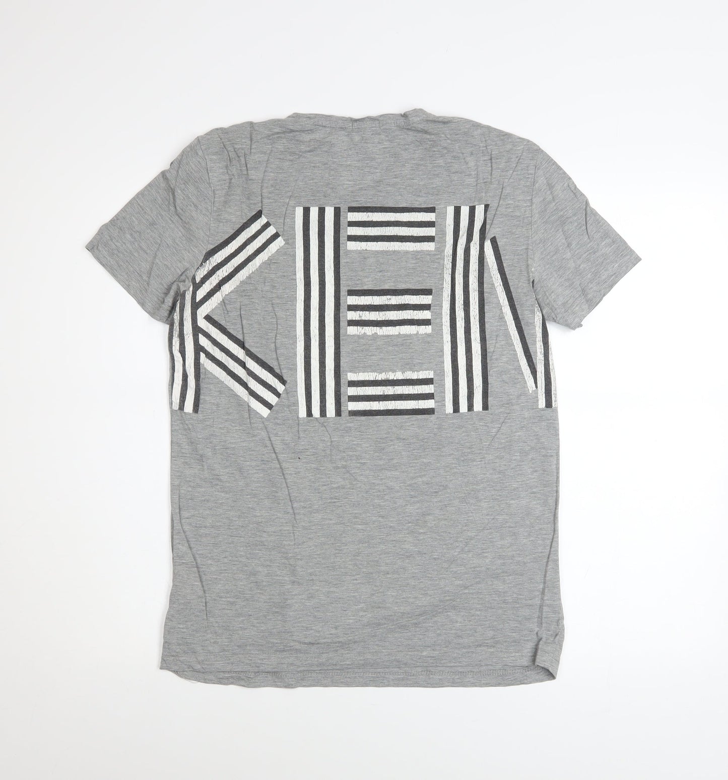 Kenzo Paris Men’s Grey Graphic Cotton T-Shirt Size L
