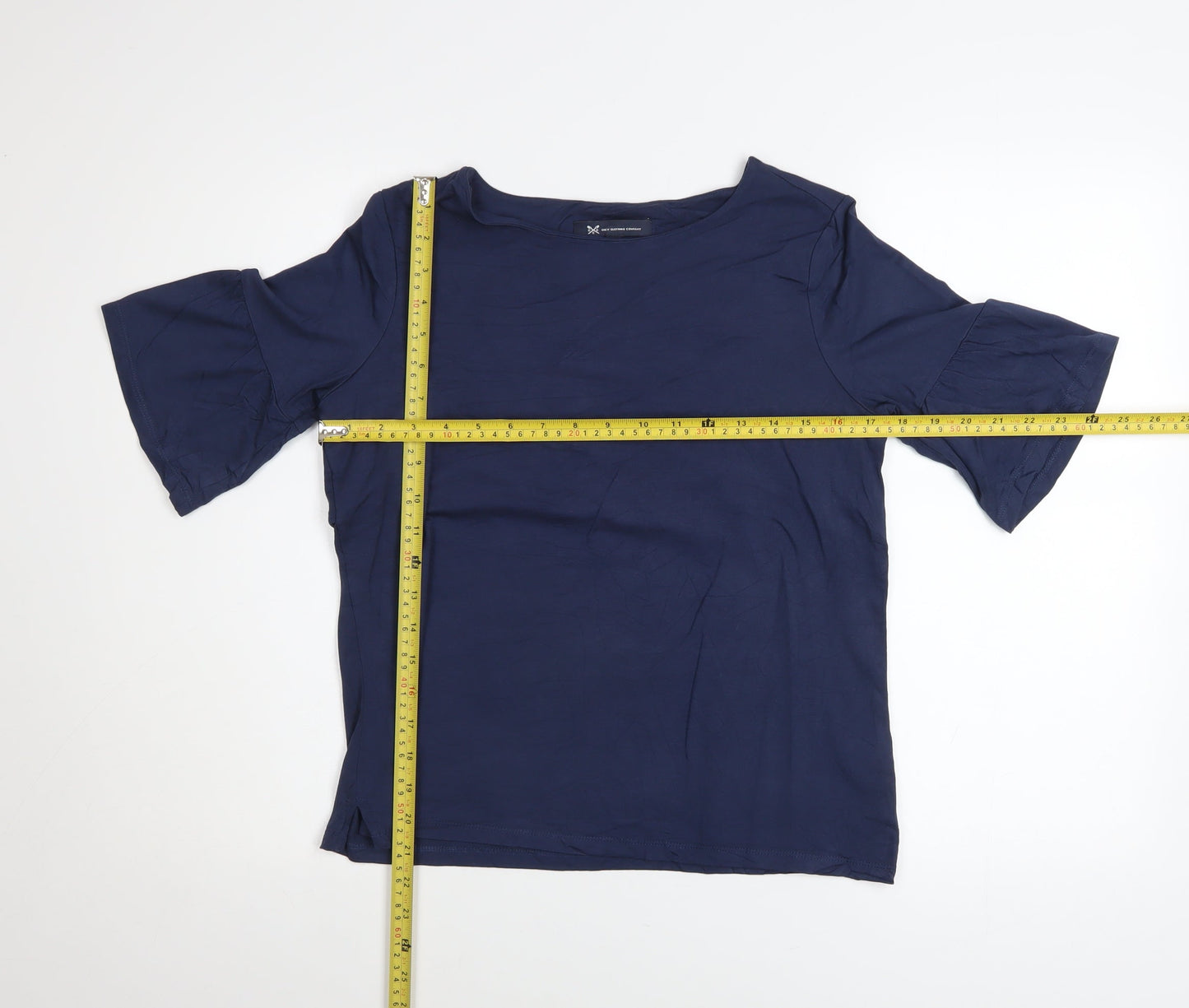 Crew Clothing Company Women Blue Size 10 Short Sleeve Basic Blouse