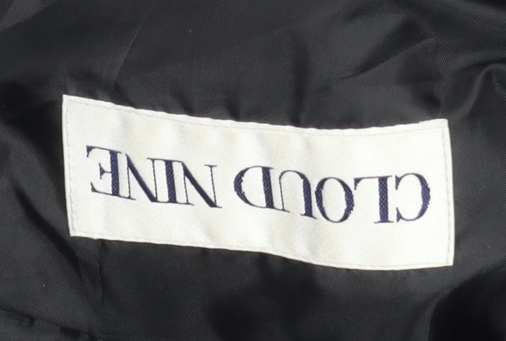 Cloud Nine Women Black Cotton Long Rain Coat Size M