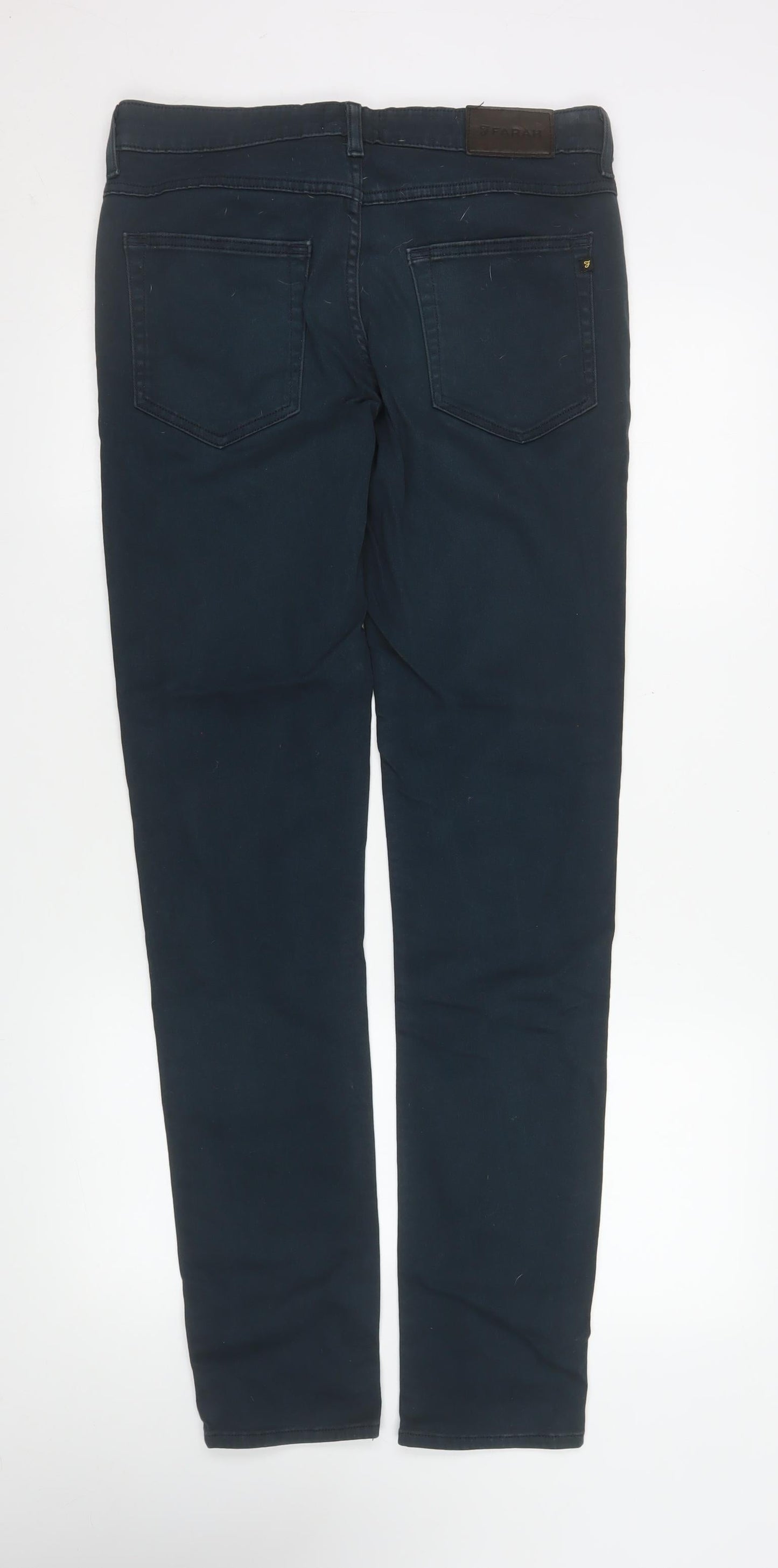 Farah Men's Black Slim Jeans 32W 34L Cotton Denim Stretch