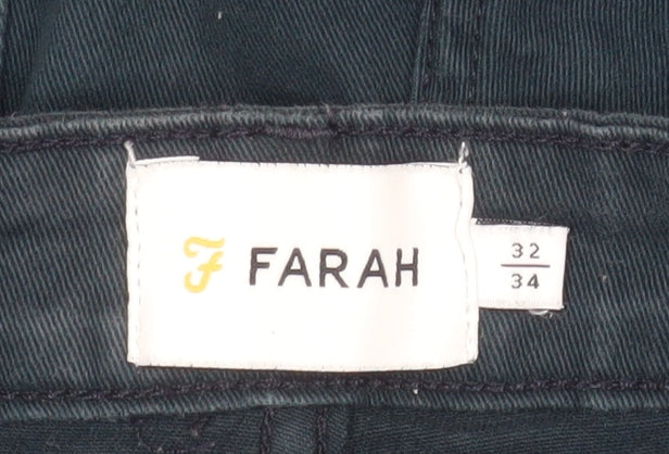Farah Men's Black Slim Jeans 32W 34L Cotton Denim Stretch