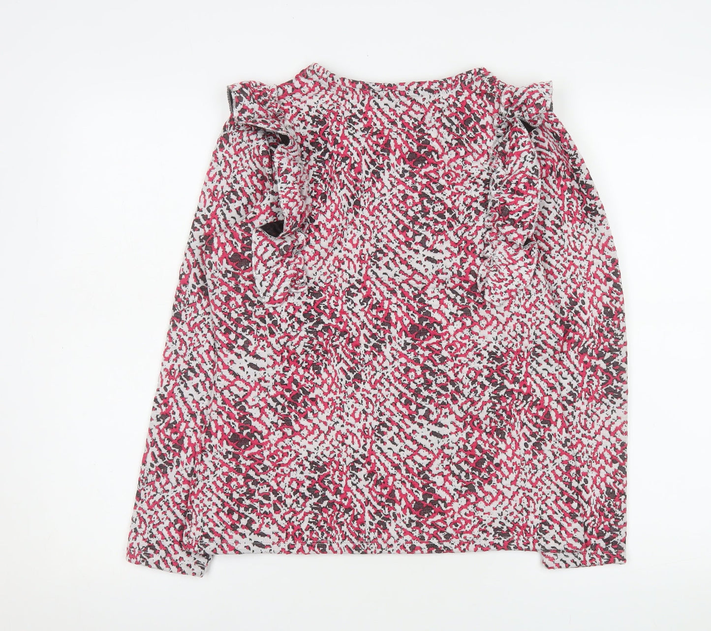 Savida Women’s Multicoloured Ruffle Long Sleeve Blouse Size 10