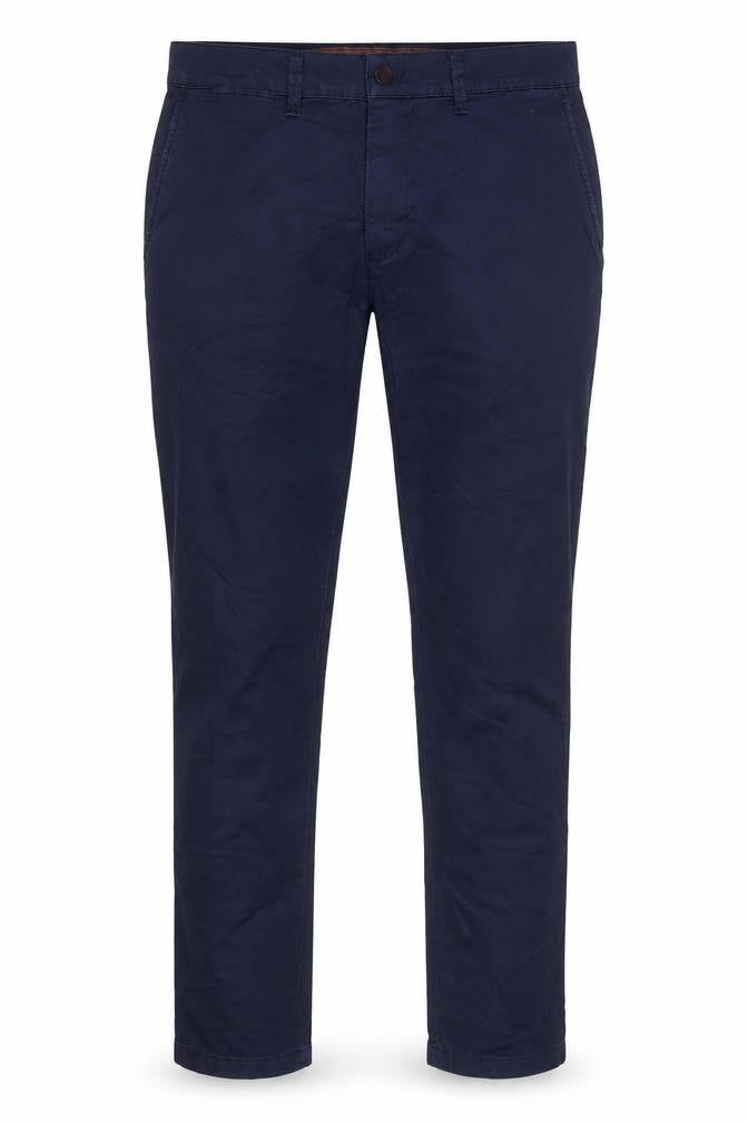 LCDN Men's Blue Chino Trousers 36R Cotton Blend Stretch