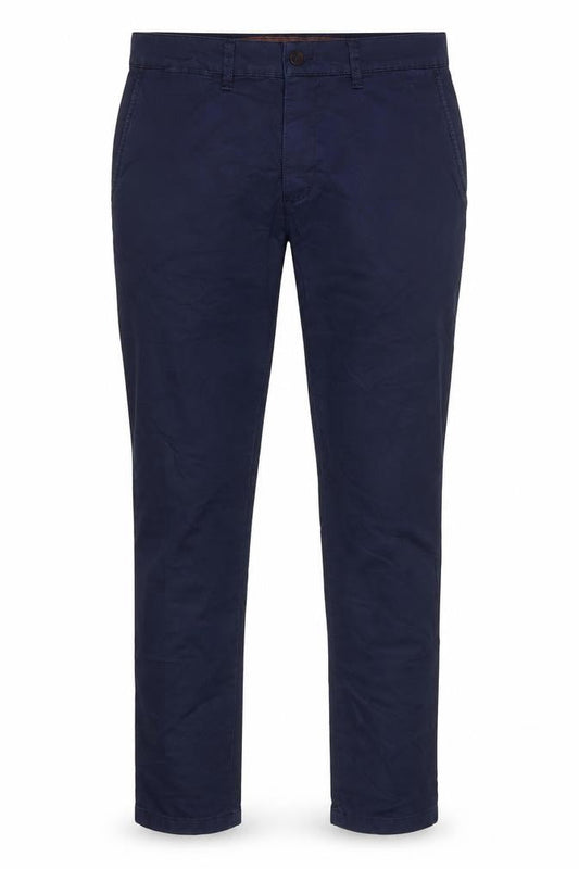LCDN Men's Blue Chino Trousers 36R Cotton Blend Stretch