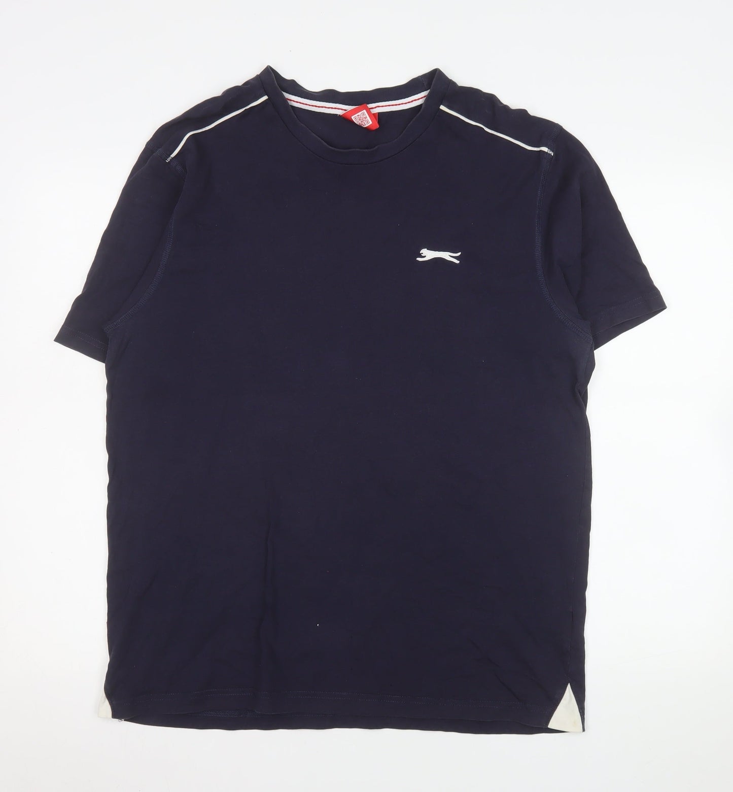 Slazenger Men's Blue Regular Fit Cotton Crew Neck T-Shirt Size L