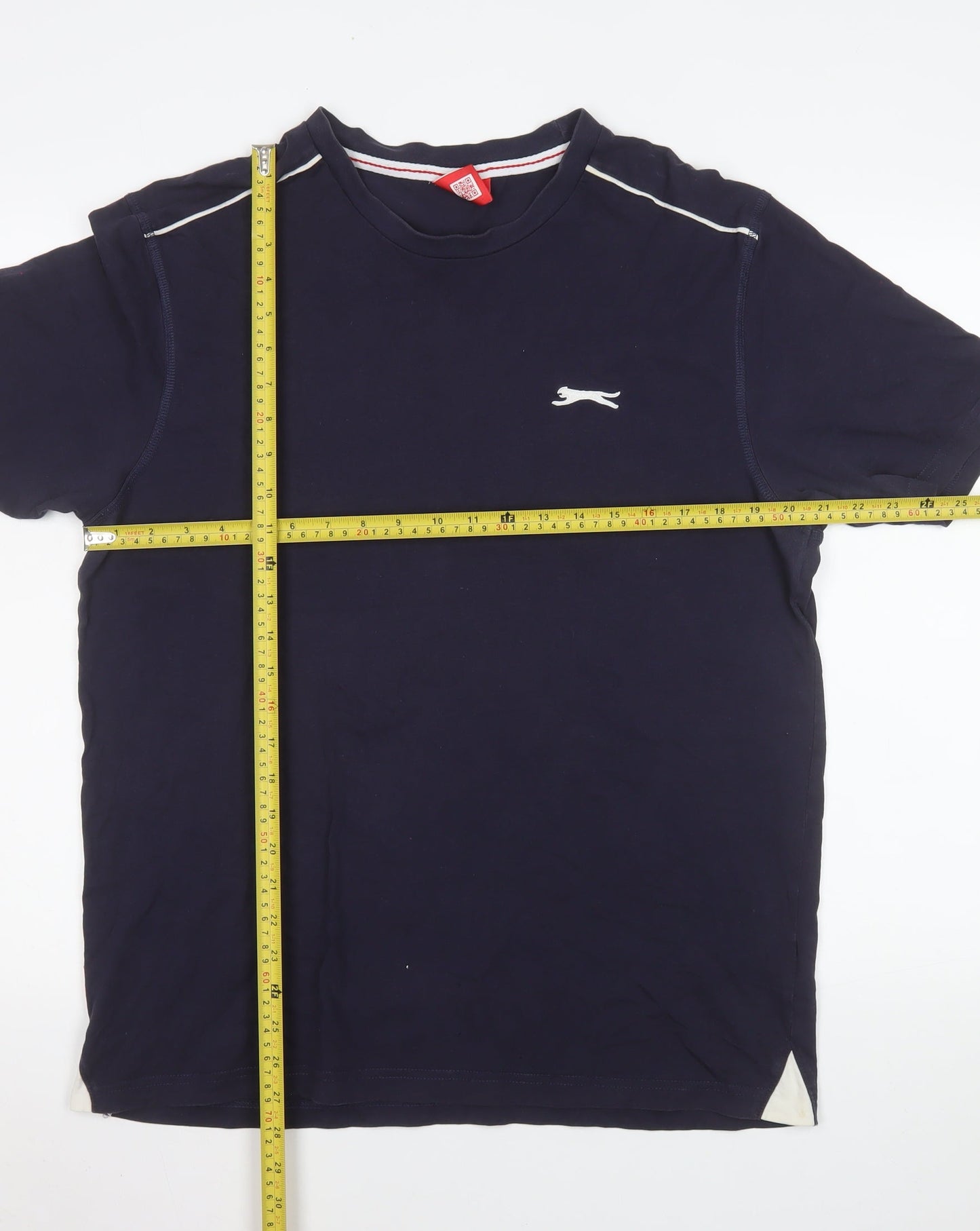 Slazenger Men's Blue Regular Fit Cotton Crew Neck T-Shirt Size L