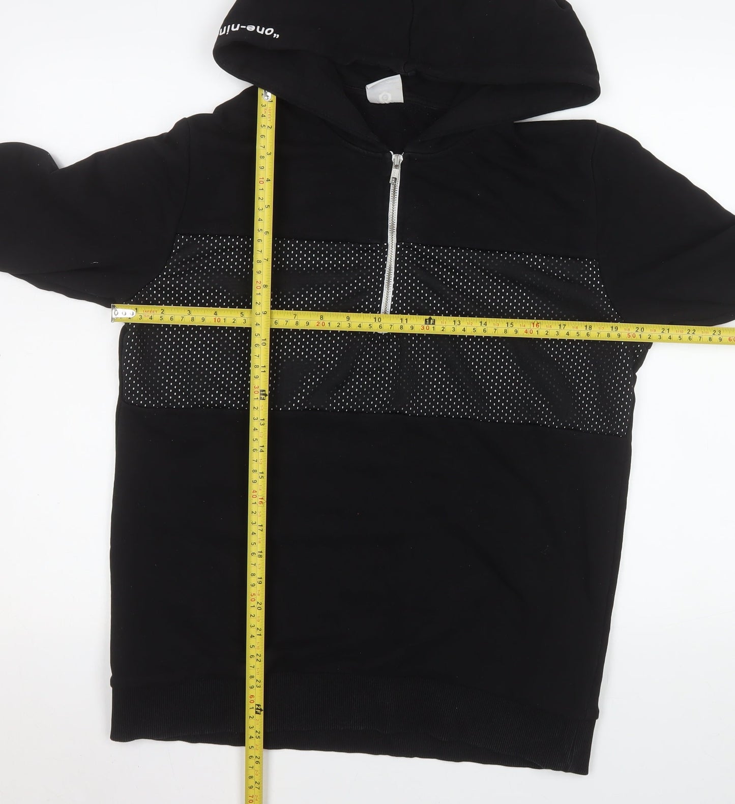 Jack & Jones Men's Black L Hooded 1/4 Zip Basic Jacket