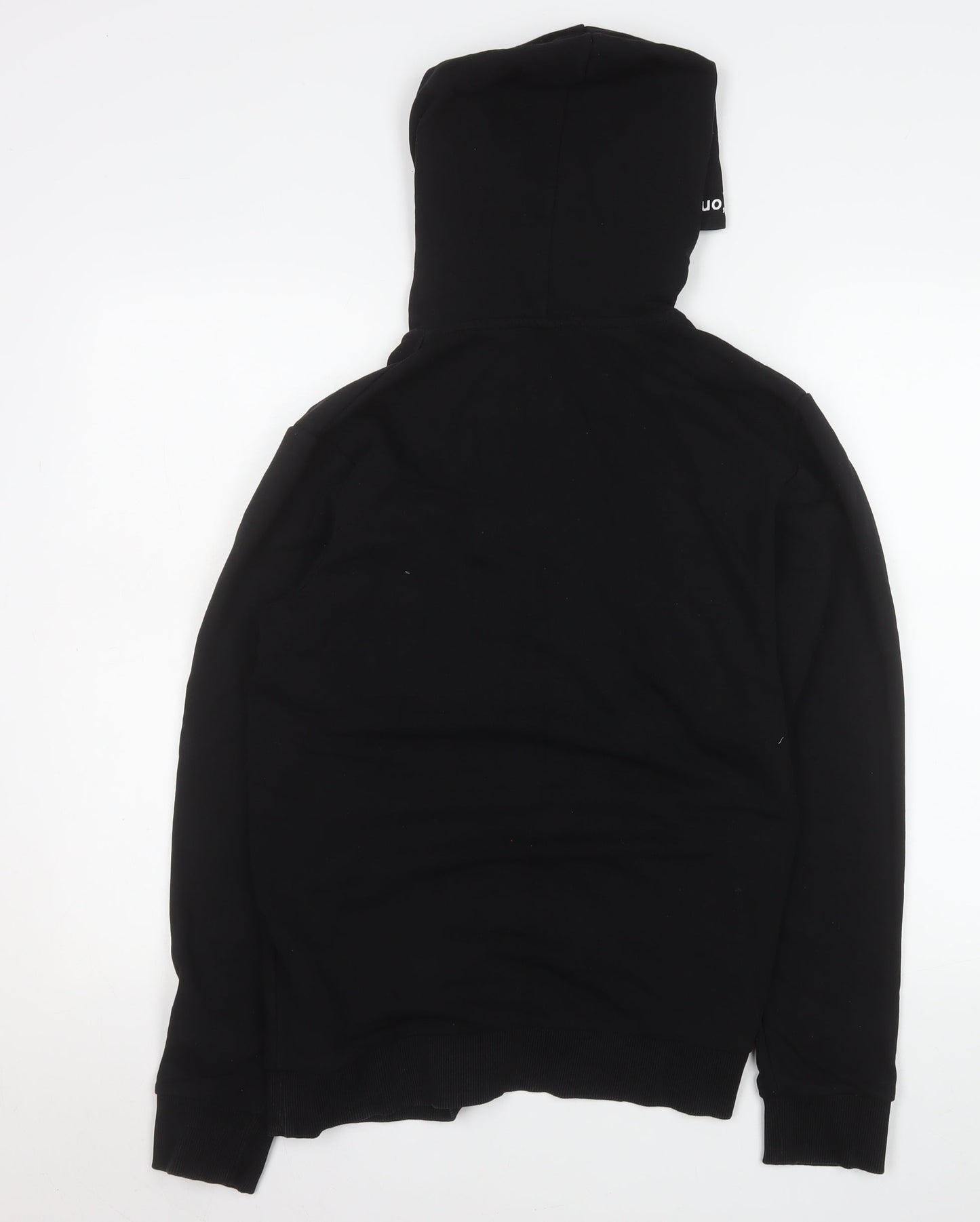 Jack & Jones Men's Black L Hooded 1/4 Zip Basic Jacket