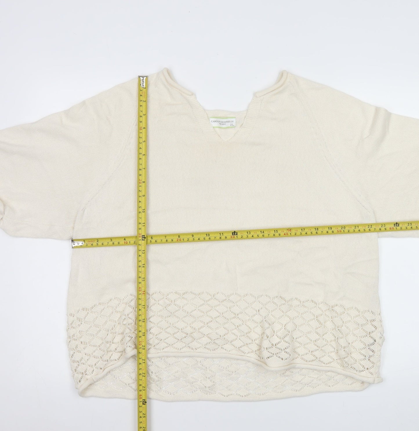 Carolyn Donnelly The Edit Women’s Ivory Knit Pullover Jumper M