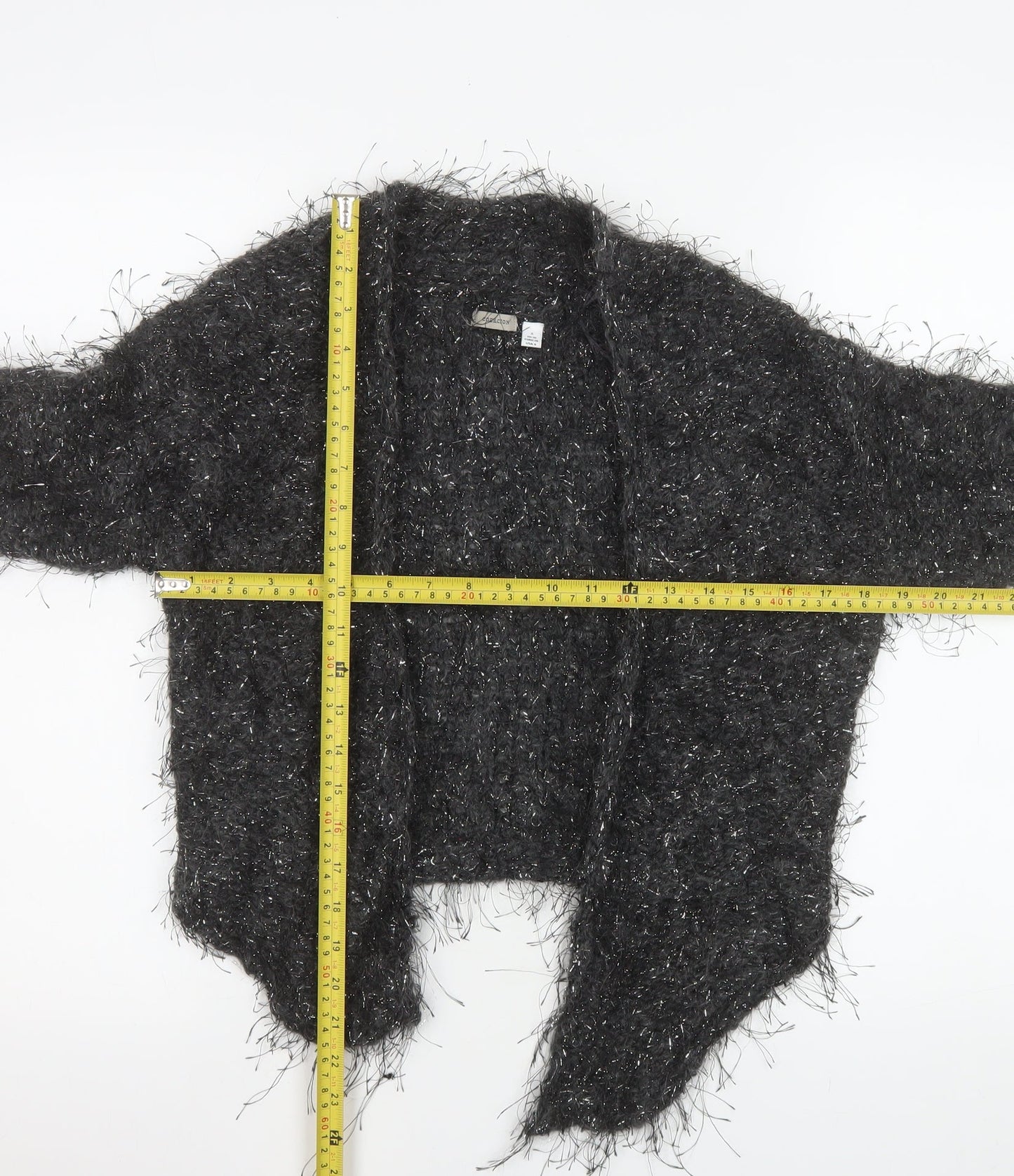Coercion Women’s Grey Mohair Blend Open Cardigan Size 10