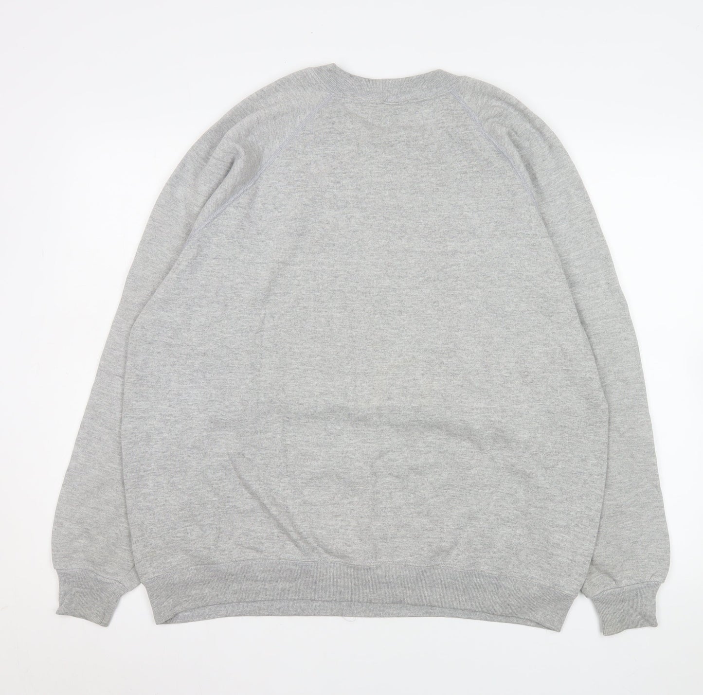 Jerzees Mens Grey XL Pullover Sweatshirt Nautical Graphic Print