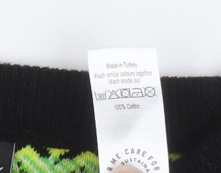 George Boys Black Xbox Pullover Sweatshirt 11-12 Years Crew Neck Knit