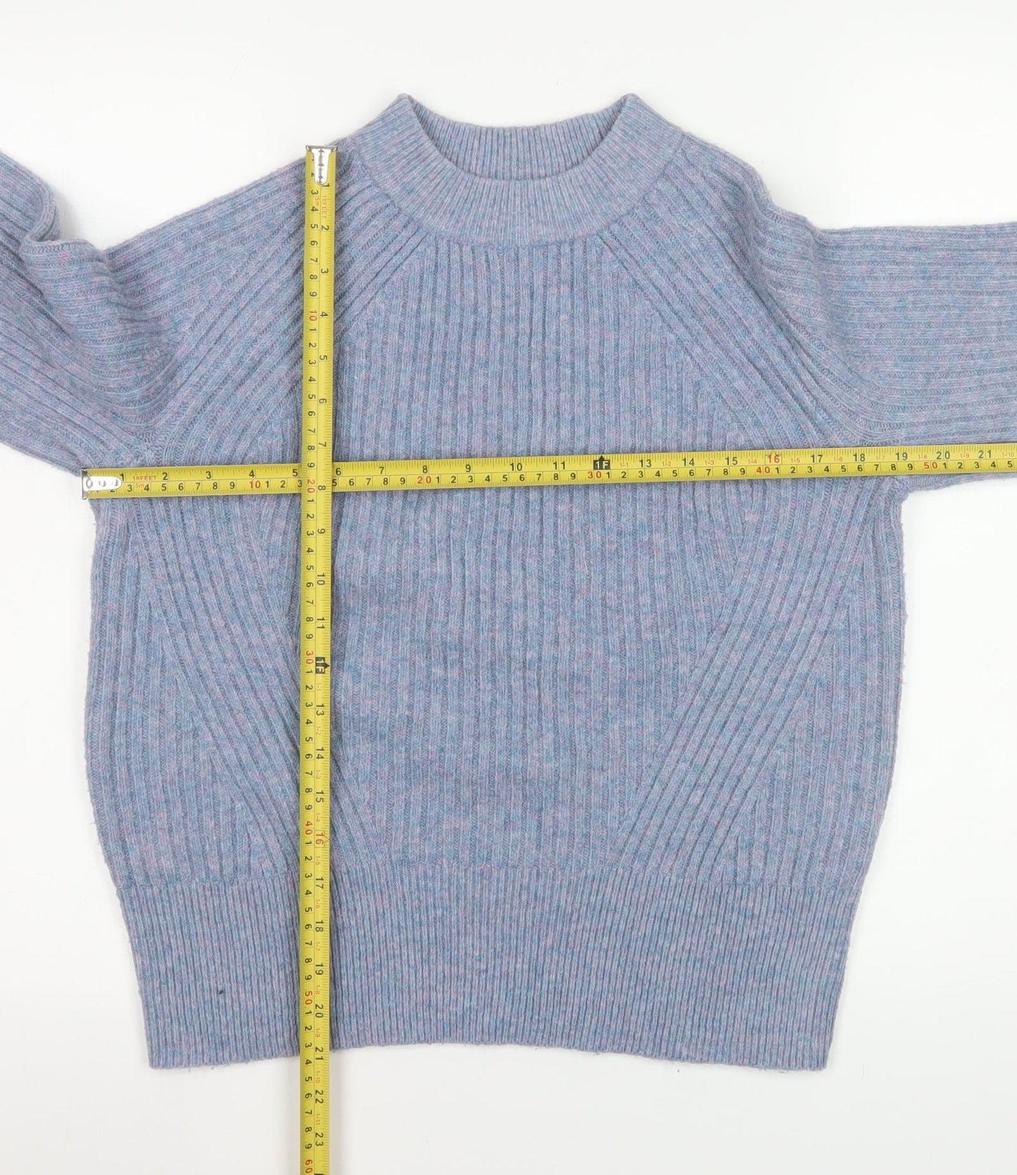 Marks and Spencer Women's Blue Knit Pullover Jumper Size S
