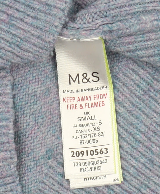 Marks and Spencer Women's Blue Knit Pullover Jumper Size S