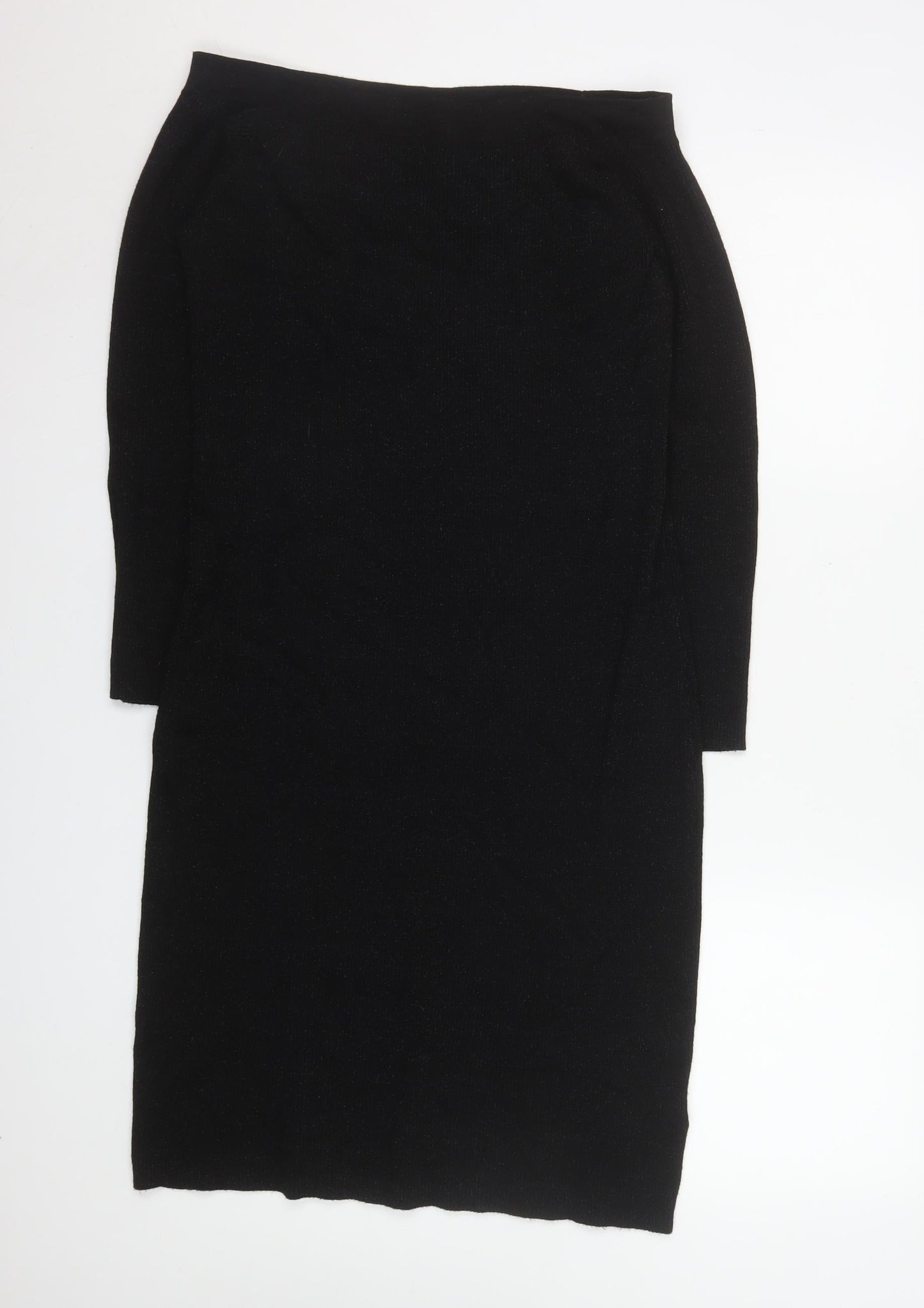 Next Women’s Black Bodycon Knit Midi Dress Size 18