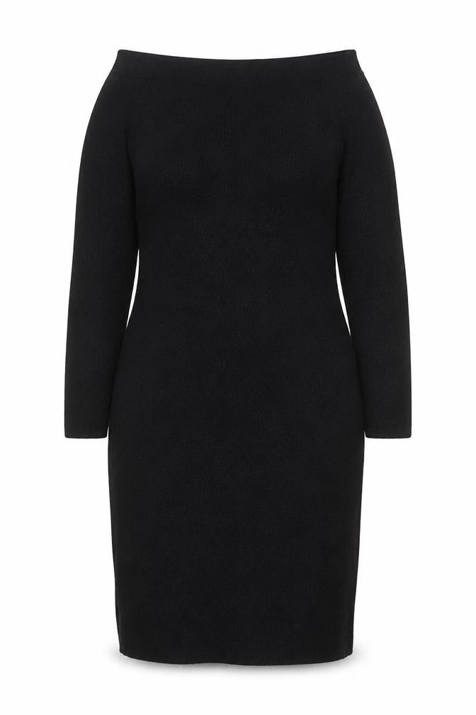 Next Women’s Black Bodycon Knit Midi Dress Size 18
