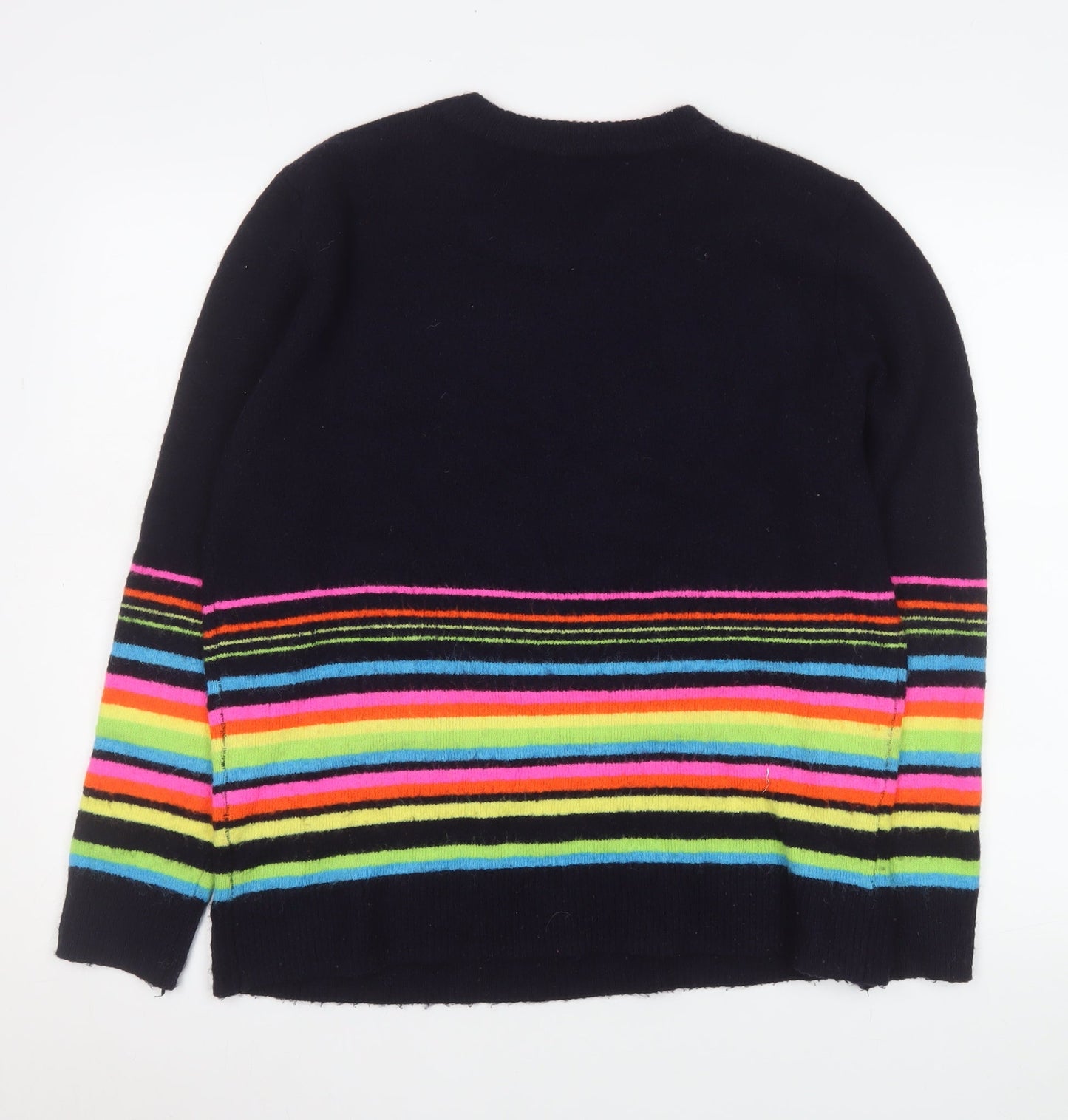 Roman Women’s Multicoloured Striped Crew Neck Pullover Jumper Size 14