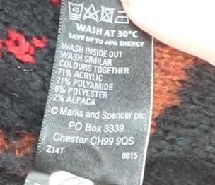 Marks and Spencer Women's Red Geometric Knit Long Cardigan Size 16