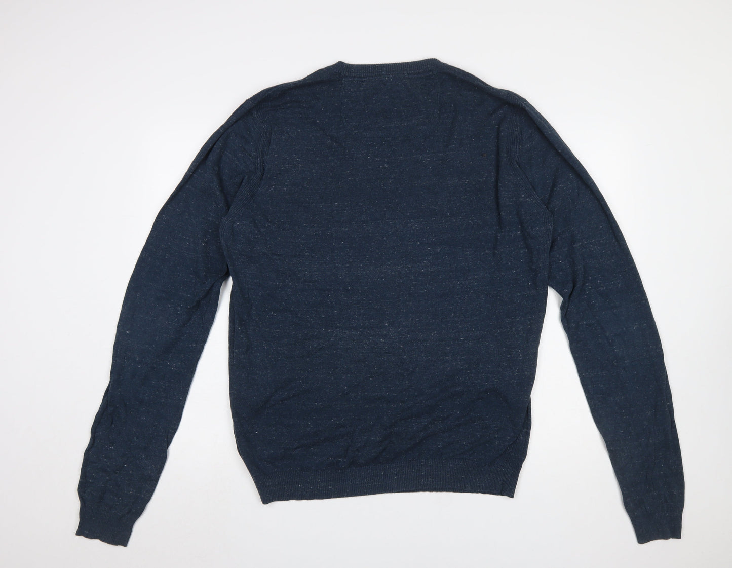Diesel Men's Blue XL Crew Neck Knit Cotton Jumper