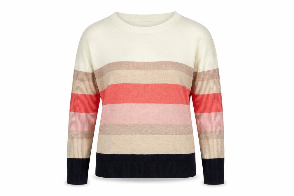 Next Women’s Multicoloured Striped Crew Neck Jumper Size 6