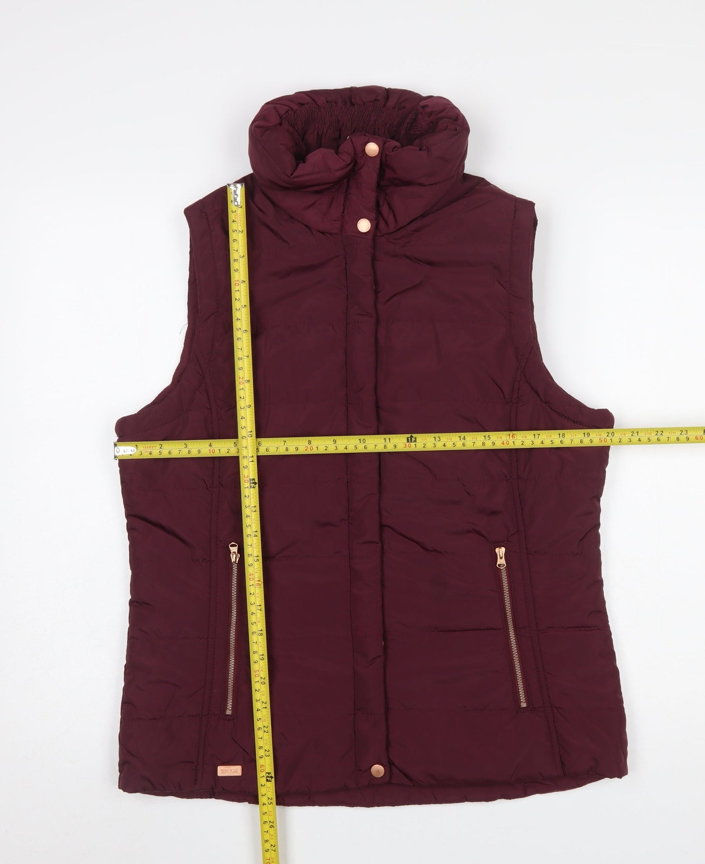 Regatta Womens Red Puffer Waistcoat Size 12 Outdoor Gilet