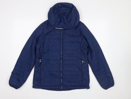 Craghoppers Women's Blue Hooded Puffer Jacket Size 10