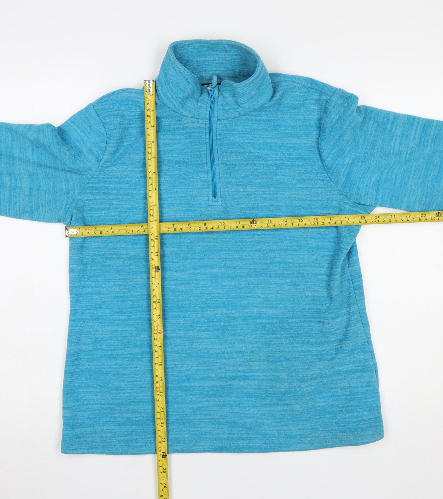 Mountain Warehouse Womens Blue Fleece Pullover UK 16 1/2 Zip Sweatshirt