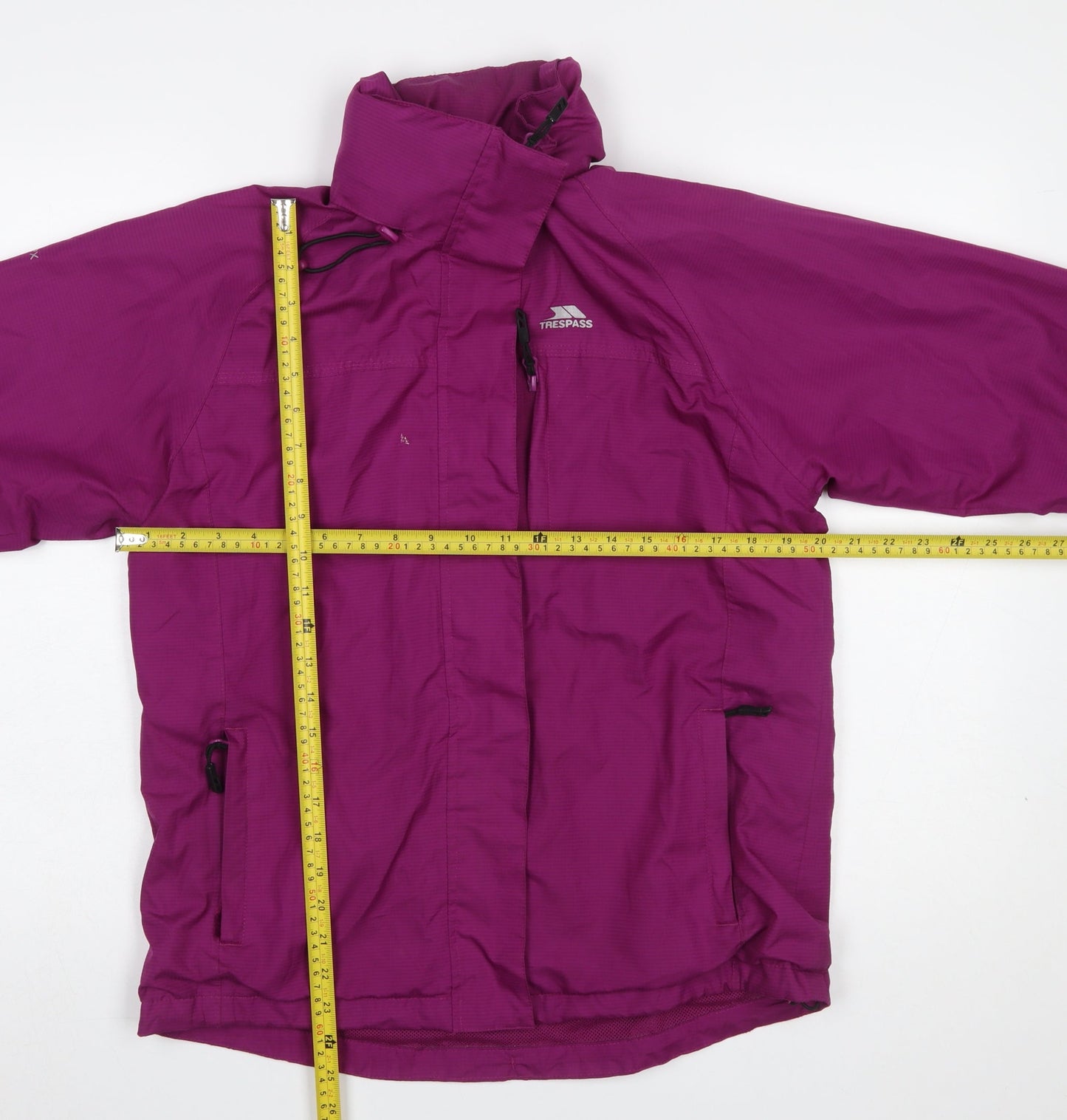 Trespass Women's Purple Waterproof Breathable Rain Jacket Size S