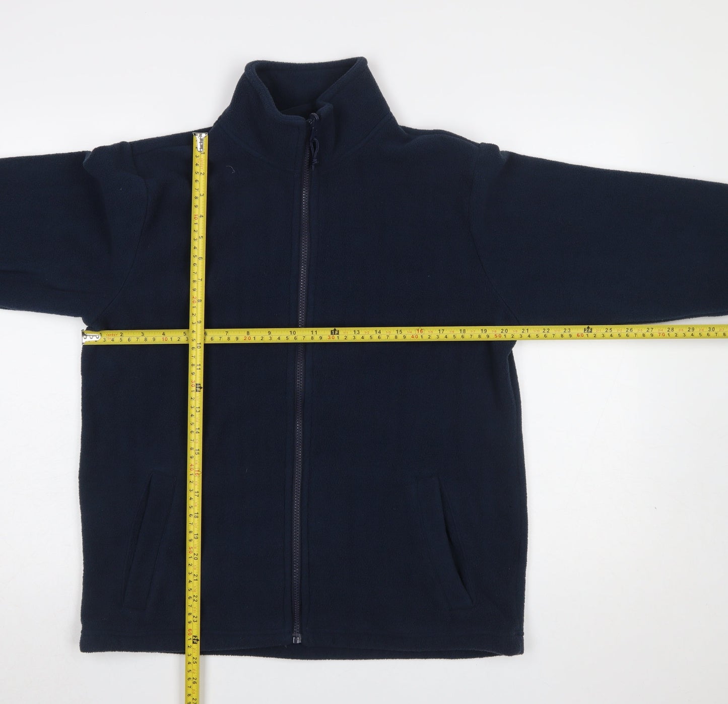 Mountain Warehouse Men Navy Blue Small Fleece Full Zip Jacket