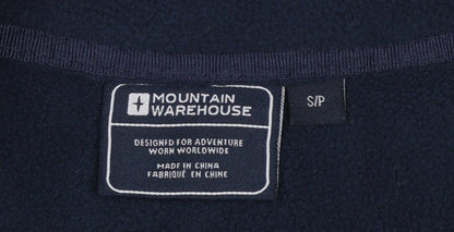Mountain Warehouse Men Navy Blue Small Fleece Full Zip Jacket