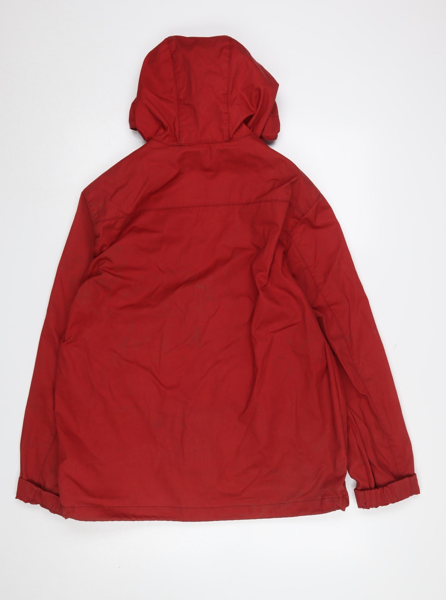 H&M L.O.G.G. Mens Red Hooded Parka Jacket Size M Regular Fit