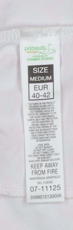 Pádráig Harrington for Dunnes Stores Women’s Orange Floral Polo Shirt Size 12