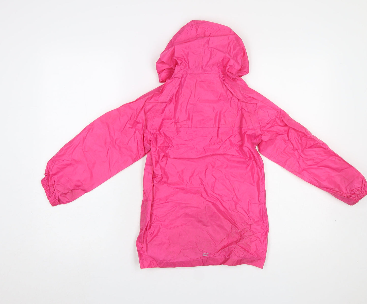Regatta Girls Pink Hooded Lightweight Rain Coat 5-6 Years Waterproof Jacket