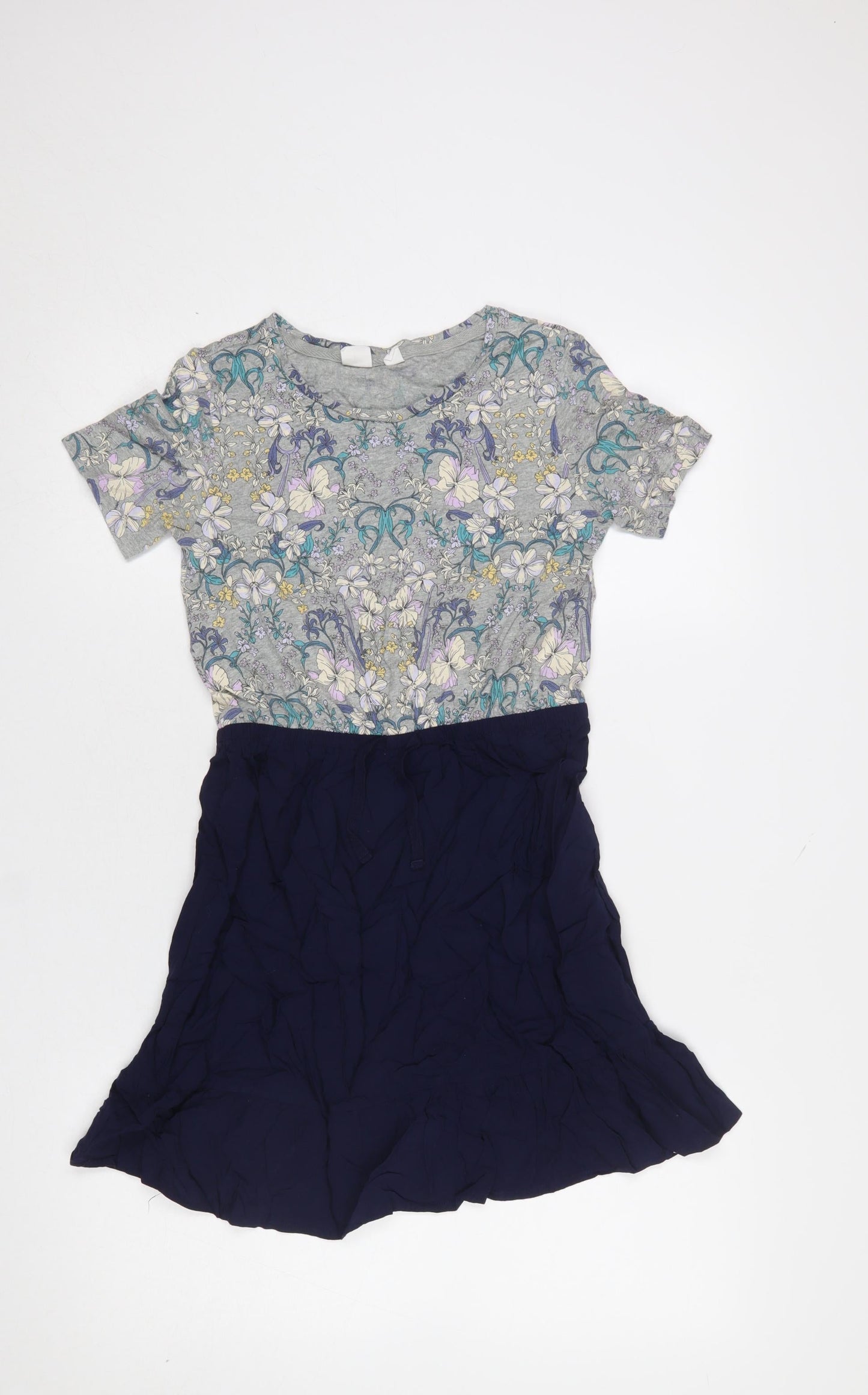 GAP Kids Girls Multicoloured Floral Skater Dress Size 12-13 Years