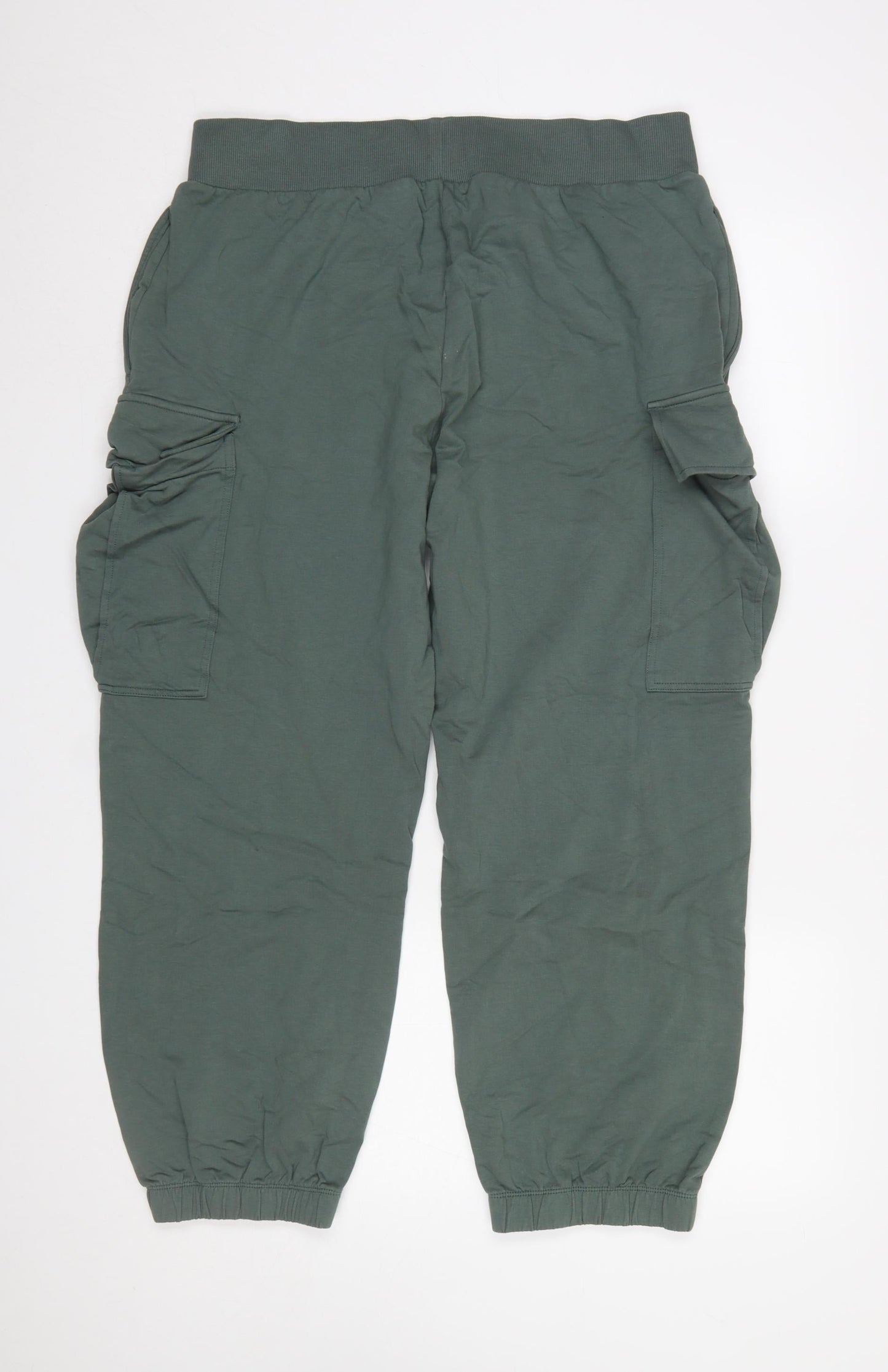 Carolyn Donnelly Women’s Green Cargo Jersey Trousers L Lightweight