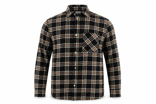 H&M Men’s Black Checked Flannel Relaxed Fit Shirt Size S